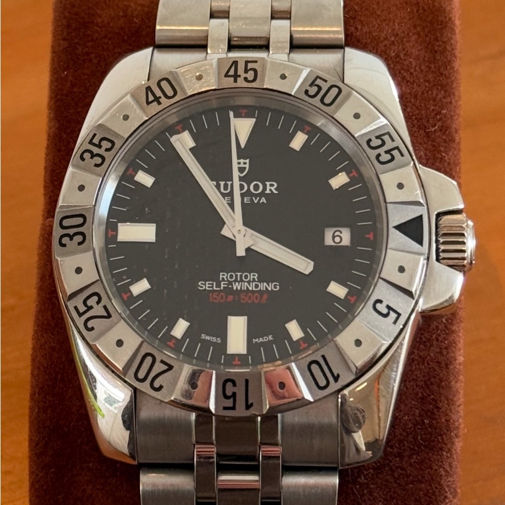 Tudor Silver and Black Watch
